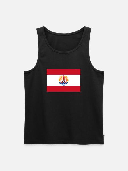 French Polynesia - Men's Premium Organic Tank Top - black