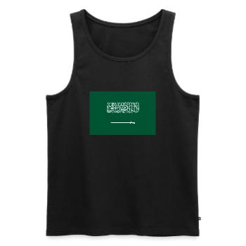 Saudi-Arabien - Männer Premium Bio Tank Top - Schwarz - Vorne - Michal (187cm)
