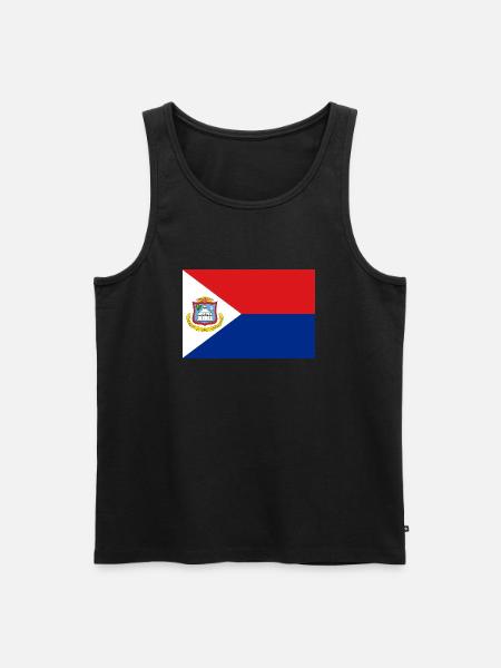 Sint Maarten - Männer Premium Bio Tank Top - Schwarz