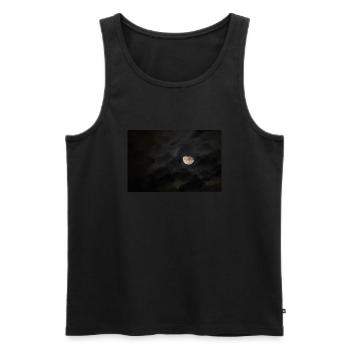 la lune - Débardeur bio Premium Homme - noir - Devant - Michal (187cm)