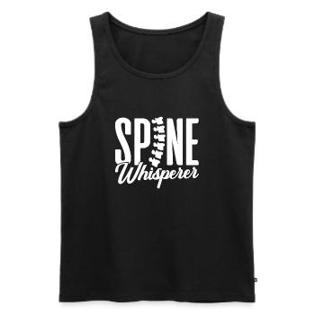 spine whisperer Design for a patient - Männer Premium Bio Tank Top - Schwarz - Vorne - Michal (187cm)