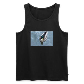 Ente gut alles gut - Männer Premium Bio Tank Top - Schwarz - Vorne - Michal (187cm)