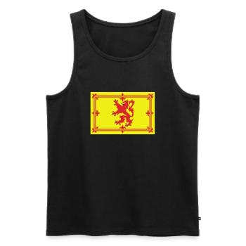 Écosse - drapeau - Débardeur bio Premium Homme - noir - Devant - Michal (187cm)