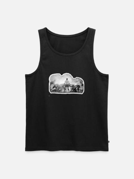 Rugby Scrum - Men's Premium Organic Tank Top - black