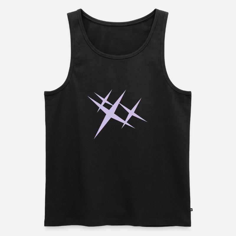 Glitzer / sparkle (1c) - Männer Premium Bio Tank Top - Schwarz