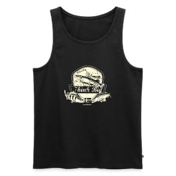 Angel Designs Think big Schweden - Männer Premium Bio Tank Top - Schwarz - Vorne - Michal (187cm)