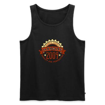 Geboren im Jahr 2009 a - Männer Premium Bio Tank Top - Schwarz - Vorne - AI Model Male 178 light (178cm)