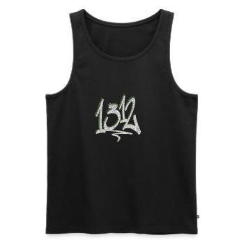 1312 - Männer Premium Bio Tank Top - Schwarz - Vorne - AI Model Male 178 light (178cm)