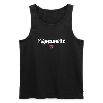 Mamounette cadeau - Débardeur bio Premium Homme - noir - Devant - Michal (187cm)
