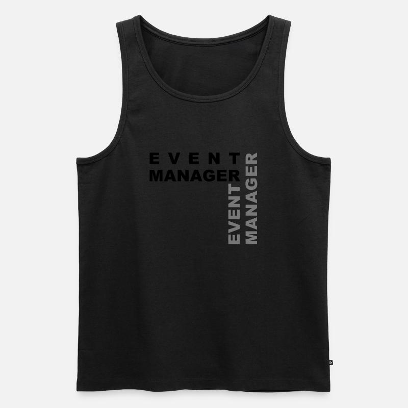 Eventmanager - V2 - Männer Premium Bio Tank Top - Schwarz