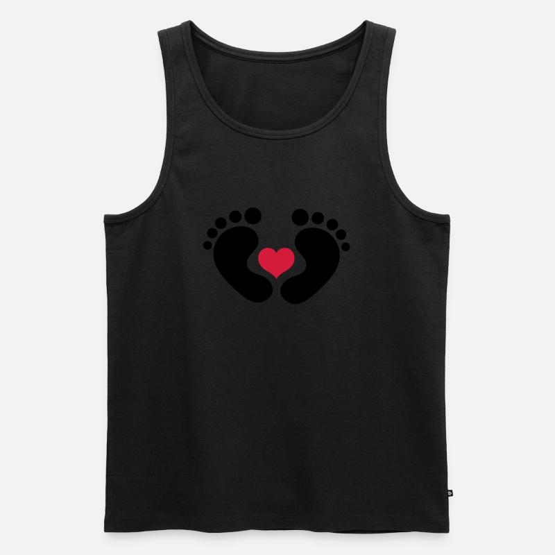 baby - Männer Premium Bio Tank Top - Schwarz