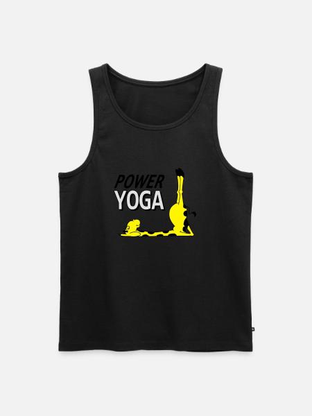 Power Yoga Giraffe - Men's Premium Organic Tank Top - black