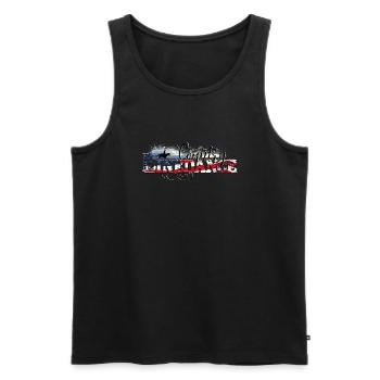 KL_linedance68 T-Shirt - Männer Premium Bio Tank Top - Schwarz - Vorne - Michal (187cm)