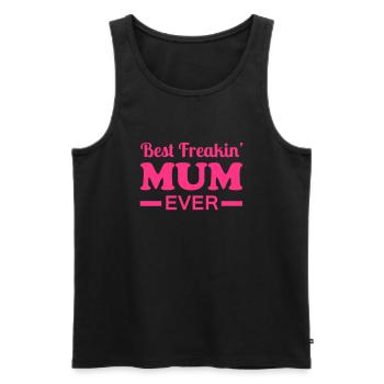 Mum - Men's Premium Organic Tank Top - black - Front - AI Model Male 178 light (178cm)