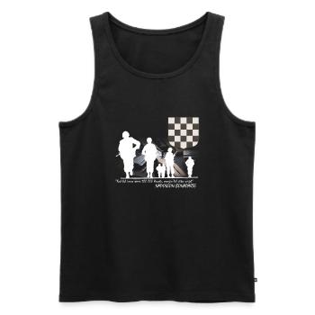 HRVATSKA VOJSKA - Männer Premium Bio Tank Top - Schwarz - Vorne - AI Model Male 178 light (178cm)