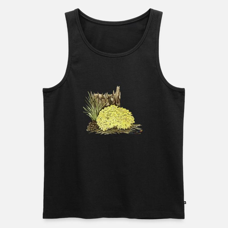 Krause Glucke - Männer Premium Bio Tank Top - Schwarz