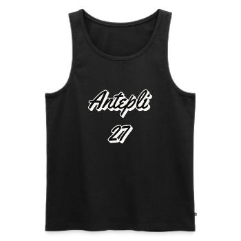 Antepli 27 - Männer Premium Bio Tank Top - Schwarz - Vorne - Michal (187cm)