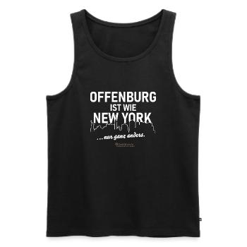 Offenburg - Männer Premium Bio Tank Top - Schwarz - Vorne - Michal (187cm)