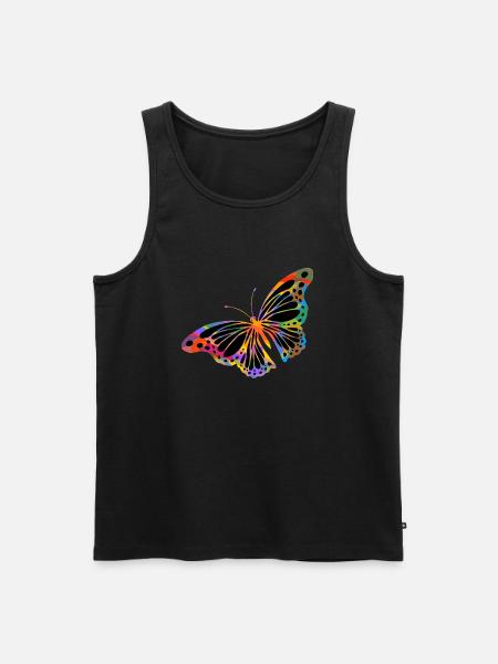 Schmetterling - Männer Premium Bio Tank Top - Schwarz