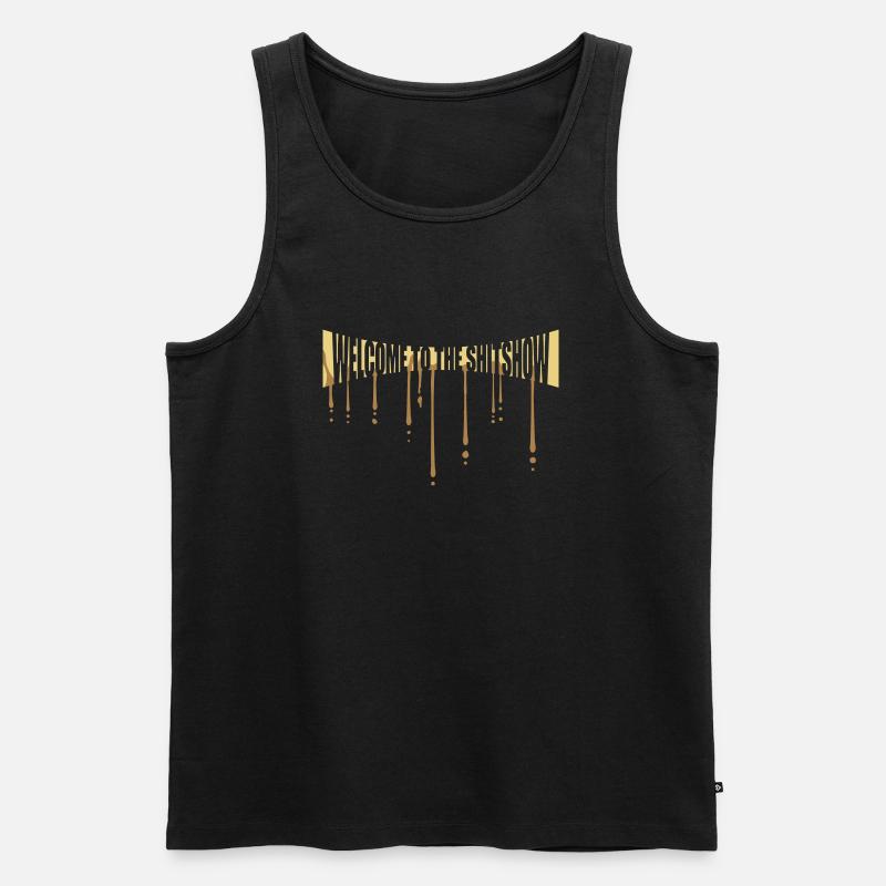 Graffti Shitshow Welcome - Männer Premium Bio Tank Top - Schwarz