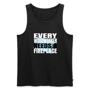 arborists carpenter saw carpenter funny - Männer Premium Bio Tank Top - Schwarz - Vorne - Michal (187cm)