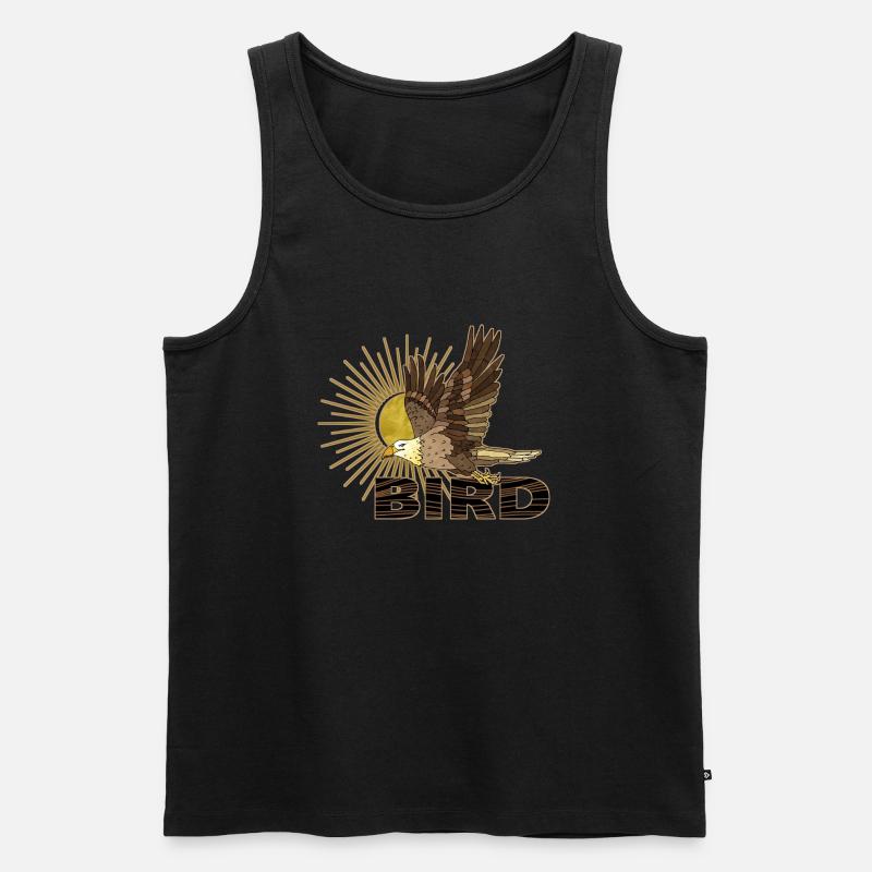 Greifvogel - Männer Premium Bio Tank Top - Schwarz