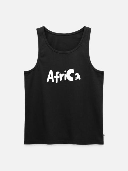 Africa - Men's Premium Organic Tank Top - black