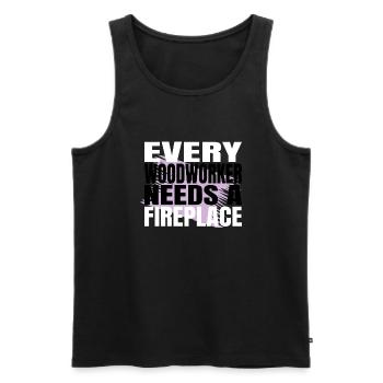 arboriculturist funny carpenter present idea love - Männer Premium Bio Tank Top - Schwarz - Vorne - Michal (187cm)