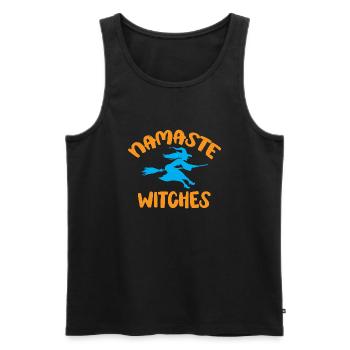 Namaste Witches - halloween - Débardeur bio Premium Homme - noir - Devant - Michal (187cm)