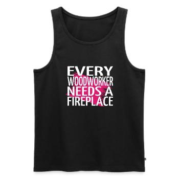 carpenter hoodies and sweatshirts apprentice - Männer Premium Bio Tank Top - Schwarz - Vorne - AI Model Male 178 light (178cm)