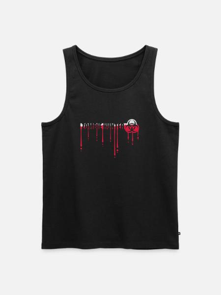 zombie hunter Halloween quote - Men's Premium Organic Tank Top - black