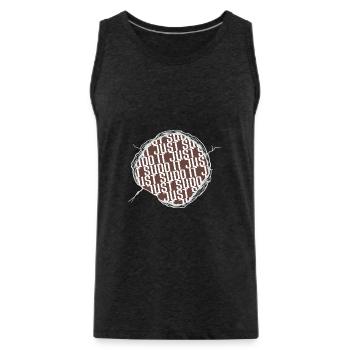happy computer programming profession present idea - Männer Premium Bio Tank Top - Anthrazit - Vorne - Alexander (188cm)