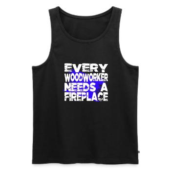 carpenter jokes carpenter quotes tshirts - Männer Premium Bio Tank Top - Schwarz - Vorne - Michal (187cm)
