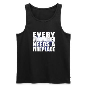 mason men a carpenters prayer tshirts forestry - Männer Premium Bio Tank Top - Schwarz - Vorne - Michal (187cm)