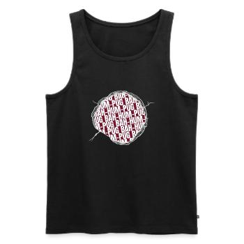 Dinosaur Tshirt Gift Idea Adorable Beagle Beard - Men's Premium Organic Tank Top - black - Front - AI Model Male 178 light (178cm)