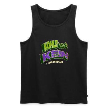 bienchen activist apparel umweltbewusst - Männer Premium Bio Tank Top - Schwarz - Vorne - AI Model Male 178 light (178cm)