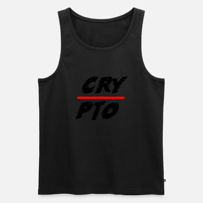 Bitcoin Trading Crypto Aktien - Männer Premium Bio Tank Top - Schwarz