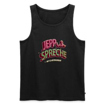 hund lustiger spruch lieblingshund bday witzig - Männer Premium Bio Tank Top - Schwarz - Vorne - Michal (187cm)
