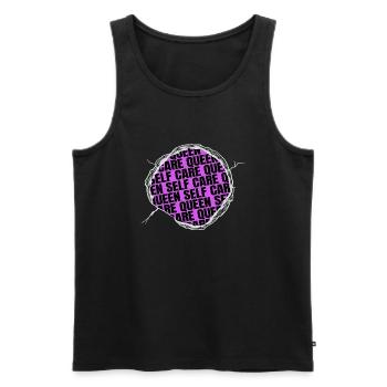 human rights smash the patriarchy present idea - Männer Premium Bio Tank Top - Schwarz - Vorne - AI Model Male 178 light (178cm)
