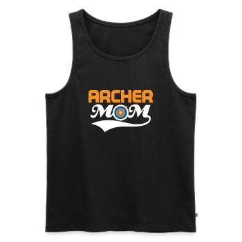 Archer Mom Bow & Arrows Target Archery - Männer Premium Bio Tank Top - Schwarz - Vorne - AI Model Male 178 light (178cm)
