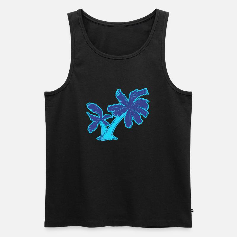 Die Palmen - Männer Premium Bio Tank Top - Schwarz