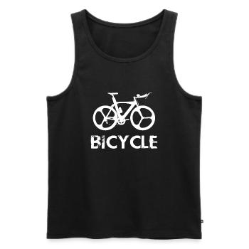 Triathlon Swim Bike Run Marathon - Männer Premium Bio Tank Top - Schwarz - Vorne - Michal (187cm)