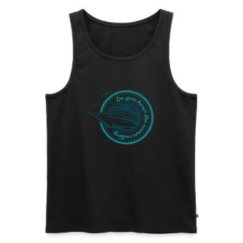 Hörst du den Ruf des Ozeans? - Männer Premium Bio Tank Top - Schwarz - Vorne - Michal (187cm)
