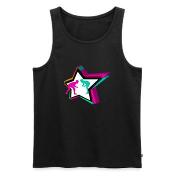 Wrestler Star - Men's Premium Organic Tank Top - black - Front - AI Model Male 178 light (178cm)