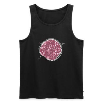 geburtstag tier cool humor witzig terrier - Männer Premium Bio Tank Top - Schwarz - Vorne - Michal (187cm)