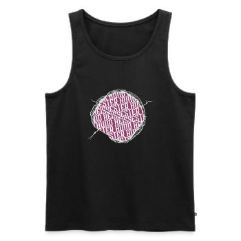 spruch cool dogge hundehalter hunderasse - Männer Premium Bio Tank Top - Schwarz - Vorne - Michal (187cm)