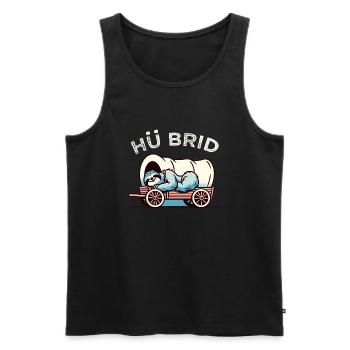Hü Brid - Lustiges Hybrid Auto - Faultier - Männer Premium Bio Tank Top - Schwarz - Vorne - AI Model Male 178 light (178cm)