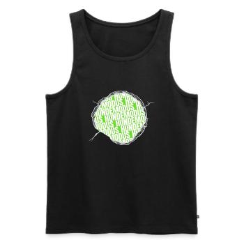 Bday Favorite Dog Chihuahua Paw Poodle Saying - Men's Premium Organic Tank Top - black - Front - Michal (187cm)