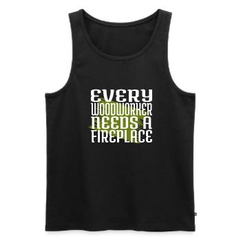 present carpenter saw the carpenters gift - Männer Premium Bio Tank Top - Schwarz - Vorne - Michal (187cm)