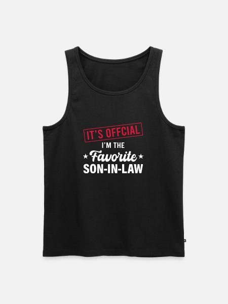 Lieblingsschwiegersohn, Schwiegermutter oder Schwiegervater - Männer Premium Bio Tank Top - Schwarz